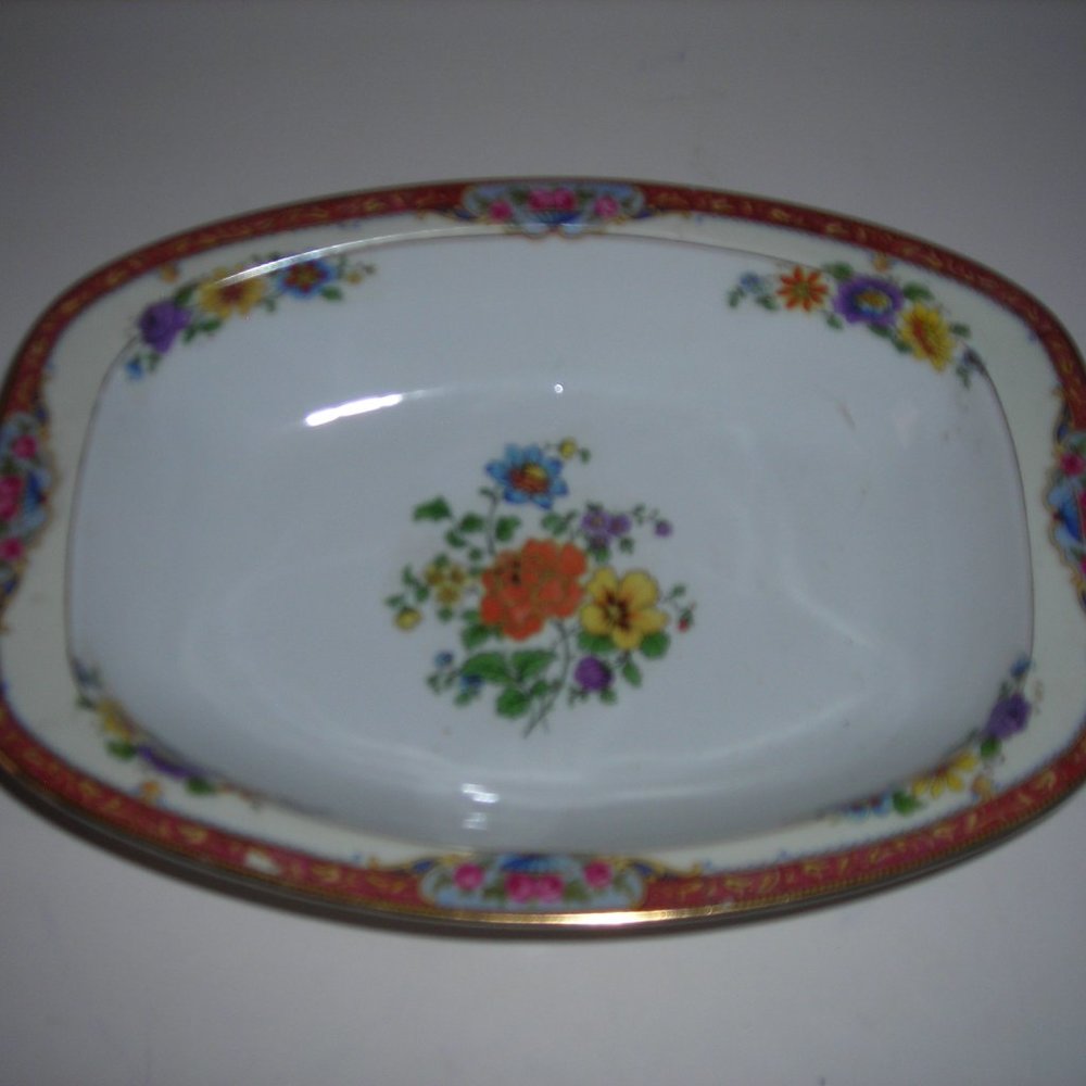 SOLD...T K THUN antique vegetable BOWL #THU244,oval shape